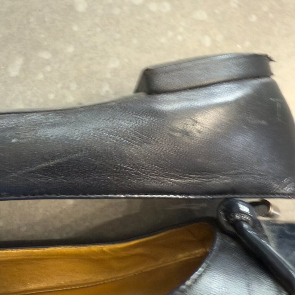 Antonio Melani Black Leather Flats with Silver Accents – Size 8.5 - Picture 12 of 12